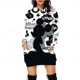 thumbnail image 4 of Sudadera con capucha para mujer con estampado de Mickey Mouse de Disney, sudadera con capucha de otoño, informal, de tela ancha, sexy, vestido largo con capucha, estampado de dibujos animados, 4 of 5