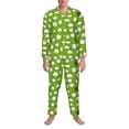 thumbnail image 3 of Balery Funny Sheep Doing Yoga Pijama para Hombre de Dos Piezas con Manga Larga, Conjunto de Dormir y Descanso Suave con Bolsillos-Medium, 3 of 7