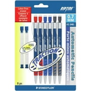 Staedtler Riptide Mechanical Pencils W/Eraser Refills 8/Pkg