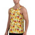 thumbnail image 2 of Easygdp Bees Honeycomb Jars Of Honey Flowers Men's Tank Top, Sleeveless Muscle T Shirts, Breathable, Quick-Dry, Loose for Gym, Running, Fitness - Large, 2 of 9