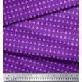 thumbnail image 3 of Soimoi Purple polyester Crepe Fabric Tree Christmas Print Fabric by Yard 52 Inch Wide, 3 of 3