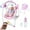 Pink, variant on Vibrating Infant Baby Bouncer With Toy Bar, Portable Compact Baby Swing With Music, Newborn, Unisex, Pink