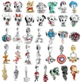 thumbnail image 2 of Disney-colgante de aleación de Marvel para mujer, Pooh, Spiderman, Groot, Stitch, Charm Bead, DIY, Pan, pulsera, accesorios de joyería, regalo, 2 of 5