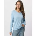 thumbnail image 5 of Real Essentials 4 Pack: Women's V-Neck Cotton Long-Sleeve T-Shirt (Available in Plus Size), 5 of 6