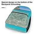 thumbnail image 6 of Ocean Waves Beach Blue Sea Backpack Durable Laptop Canvas BagsBusiness Daypack for Men Women, 6 of 6