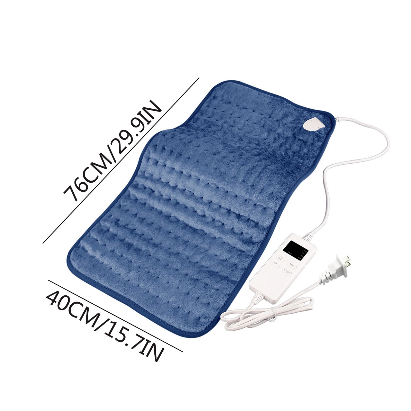 pathside Heated Blanket Electric Throw, 76x40cm Intelligent Temperature Control Blanket Household Hot Compress Person Heating Blanket Warming Blanket Machine Washablelue