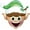 Christmas Elf, variant on PMU Christmas Elf 35in Mylar-Foil Balloon (25/pkg)Pkg/1