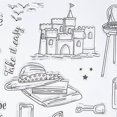 thumbnail image 5 of 2Pcs Transparent Stamp TPR Seal Summer Trip Castle Car Tent for Card Making DIY Scrapbooking, 5 of 5