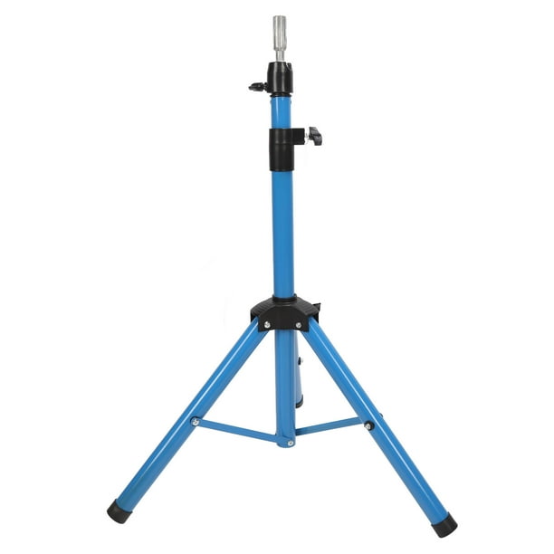 Soporte Para Cabeza De Maniquí, Soporte Para Cabeza De Peluca, Altura Azul, Ajustable, Reforzado Para Peluquería