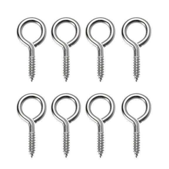 LABSERRON Screw Eye Pin Silver 25Pcs 1.6Inch