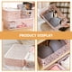 thumbnail image 2 of Caja de almacenamiento de plástico apilable, hueca hacia fuera, delicada canasta de almacenamiento de patrón retro con tapa para ropa, cosméticos, papeles, juguetes, tamaño grande (rosa), 2 of 6