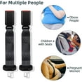 2 Pack 9inch Polyester Seat Belt Extender for Cars Universal Seat Belt
