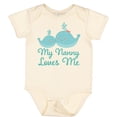 thumbnail image 3 of Inktastic Nanny Loves Me Grandchild Whale Boys or Girls Baby Bodysuit, 3 of 5