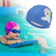 thumbnail image 2 of Unique Bargains 1 Pc Knitted PU Cartoon Horse Swim Cap Blue, 2 of 6