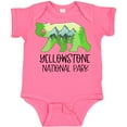 thumbnail image 3 of Inktastic Yellowstone National Park Mountains and Bear Shape Boys or Girls Baby Bodysuit, 3 of 5