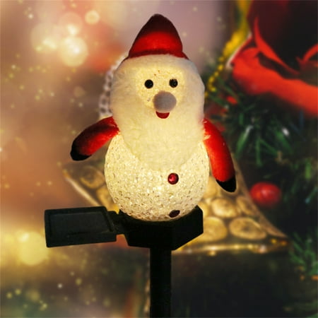 

Christmas Solar Energy Snowman Lawn Garden Atmosphere Lamp Outdoor Garden Landscape Decorative Lamp Santa Snowman