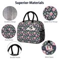thumbnail image 4 of Womens Pioneer Flower Floral Print Pattern Lunch Box for Work,Insulated Lunch Bag for Women,Loncheras Para Mujer,Leakproof Adult Lunch Bag for Work,Beach,Travel,Picnic,Camping, 4 of 6