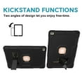thumbnail image 7 of iPad 10.2 Case 7th Generation, Allytech Hybrid Dual Layers Heavy Duty Shockproof Defender Build Kickstand Drop Protection Case Cover for Apple iPad 7th Gen 2019, Black, 7 of 7