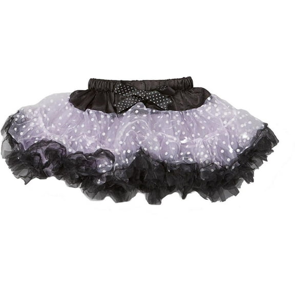 Wenchoice Girl's Lavender & Black Pettiskirt - S(1T-2T)