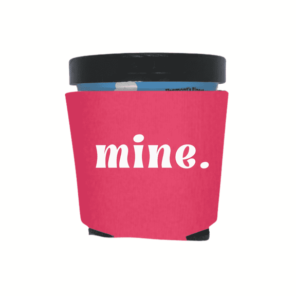 Ice Cream Pint Coolers, Mine, Ice Cream Pint Sleeves, Funny Party Favor and Gift Ideas, Foam Holder for Ice Cream Lovers, Funny Coolies