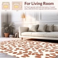 thumbnail image 2 of ODIKA 8'x8' Machine Washable Non-Slip Area Rug, Speckled Bovine Print Earth Tone Mottled Accent High Traffic Rug, Brown, 322406, 2 of 7