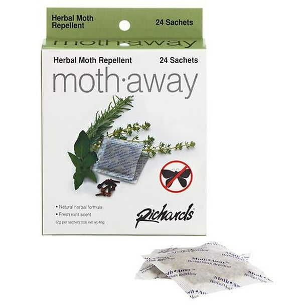 HERBAL Moth Away, Non Toxic, 72 Sachets - Walmart.com - Walmart.com