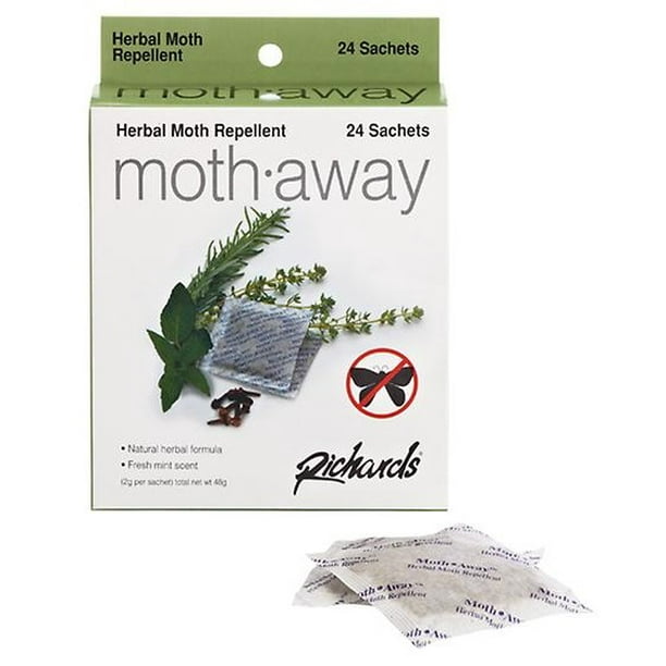 HERBAL Moth Away, Non Toxic, 72 Sachets