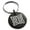 Black, variant on Stainless Steel Celtic Quaternary Eternity Knot Engraved Small Medallion Circle Charm Keychain Keyring