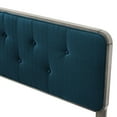 thumbnail image 3 of Tufted Headboard, Full Size, Wood, Fabric, Grey Gray Navy Blue, Modern Contemporary Urban Design, Bedroom Master Guest Suite, 3 of 9