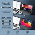 thumbnail image 3 of 11.6" Ultra-Slim Portable Touchscreen Monitor 1920×1200 FHD IPS LCD Display 100% sRGB USB-C HDMI Second Touch Screen for Laptop PC Mac Phone Xbox PS4 Switch Built-in Speakers & Protective Cover, 3 of 8