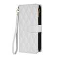 thumbnail image 2 of for iPhone 14 Wallet Phone case with Card Holder,Phone case RFID Blocking PU Leather Flip Shockproof Cover with Hand Strap Zipper Credit Card Holder Slots for Women Men,White, 2 of 6