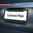 thumbnail image 5 of License Plate Frame 2PC Vibrant Multi - Color Splatter Car License Plate Holders with Screws & Caps 6.3x12.2inch(16x31cm), 5 of 8