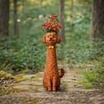 thumbnail image 5 of Poodle Dog Resin Flower Vase,Cute Animal Shaped Vase for Home Decor,Hand-Painted Resin Dog Statue Planter,Multi-Purpose Storage Ornament for Living Room,Garden,Balcony,Gift for Dog Lovers, 5 of 6