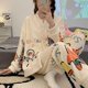 thumbnail image 1 of Conjunto de pijamas de invierno para mujer, ropa de dormir cálida de Navidad, conjunto de dos piezas de talla grande, 1 of 4