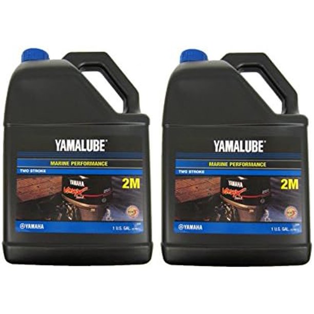 Yamalube 2M Outboard Marine 2Stroke TCW3 Oil 2 Gallons of LUB2STRKM104