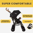 thumbnail image 3 of Cochecito doble Jeep PowerGlyde Plus Side x Side de Delta Children, negro, 3 of 5