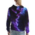 thumbnail image 7 of Honeii Purple And Blue Nebula Pattern Womens Oversized Hoodies Long Sleeve Sweatshirts Pullover Fall Outfits with Pocket-Small, 7 of 7