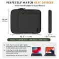 thumbnail image 2 of Funda para tablet MoKo de 12,9 pulgadas, negra y gris, para iPad Pro, 2 of 9