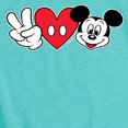 thumbnail image 3 of Mickey & Friends - Peace Love Mickey - Toddler And Youth Girls Short Sleeve Graphic T-Shirt, 3 of 5