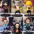 thumbnail image 2 of Figuras de acción de Demon Slayer, Kimetsu no Yaiba, Tanjirou, Nezuko, Q ver, 6 unids/set Giyuu Inosuke Zenitsu estatuilla 5-7cm QYM unisex, 2 of 2