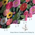 thumbnail image 6 of Pioneer Flower Floral Print Pattern Shower Curtain 36"x72" ,Bathroom Decorative Shower Curtains Set with 12 Hooks,Modern Waterproof Washable Shower Curtain, 6 of 6