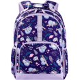 thumbnail image 1 of Mochila Choco Mocha Sloth de 17 pulgadas para niñas de 5 a 8 años, color morado, 1 of 5