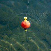(3 pack) Comal Weighted Round Snap-On Fishing Bobbers, Red, 3-Pack
