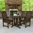 thumbnail image 5 of Highwood's 36" Round 3-pc Lehigh Dining Set - Dining Height, Outdoor, Eco-friendly, Synthetic Wood, 5 of 8