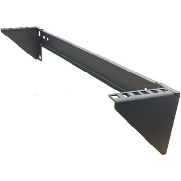 JINGCHENGMEI 2U 19-Inch New Foldable Vertical Wall Mount Rack with Hardware (2U44P)