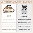 thumbnail image 5 of Pet Carrier Backpack, Front Facing Backpack with Adjustable Straps, Storage Pocket and Matched Dog Leash, for Small Dogs Cats Walking _ XL, 5 of 9