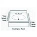 thumbnail image 2 of swanstone chvtss.168 chesapeake solid surface 1-piece vanity side splash, 0.75-in l x 21.625-in h x 3.5-in h, baby's breath, 2 of 2