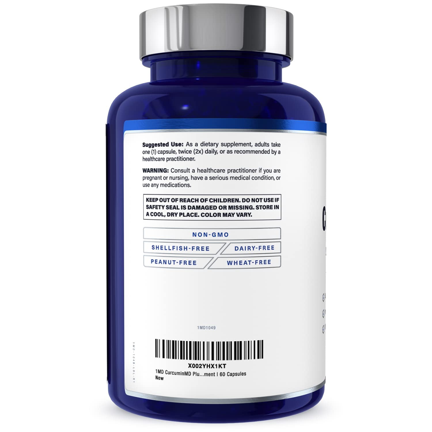 1MD Nutrition CurcuminMD Plus - Turmeric Curcumin with Boswellia Serrata - 285x More Absorbable | 60 Capsules