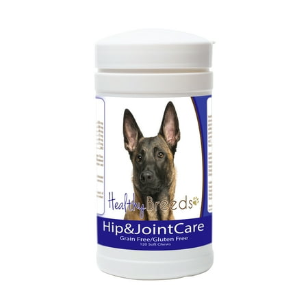 UPC: 0840235153696 | Healthy Breeds Dog Hip and Joint Care Supplement Soft Chews for Belgian Malinois  Bacon Flavor  Gluten & Grain Free  Glucosamine Chondroitin Organic Turmeric Support 120 Count
