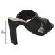 thumbnail image 3 of Sandalia Perugia Mujer Negro Formal Tacón Slide negro 25, 3 of 10